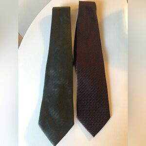 Two Giorgio Armani Men’s Ties